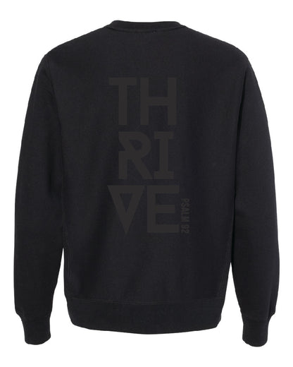 Thrive- Black Crewneck