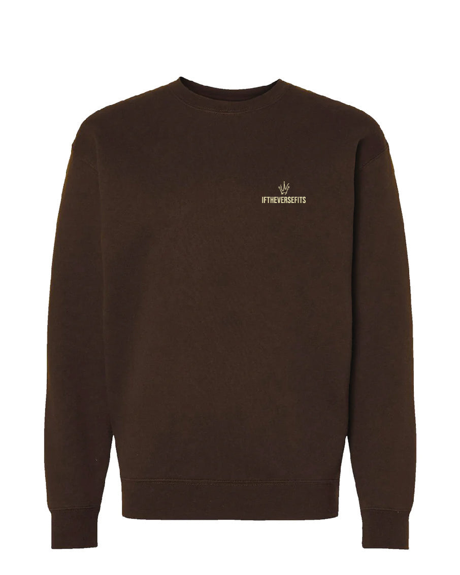 Thrive- Brown Crewneck